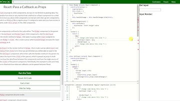 REACT: Pass a Callback as Props (31)