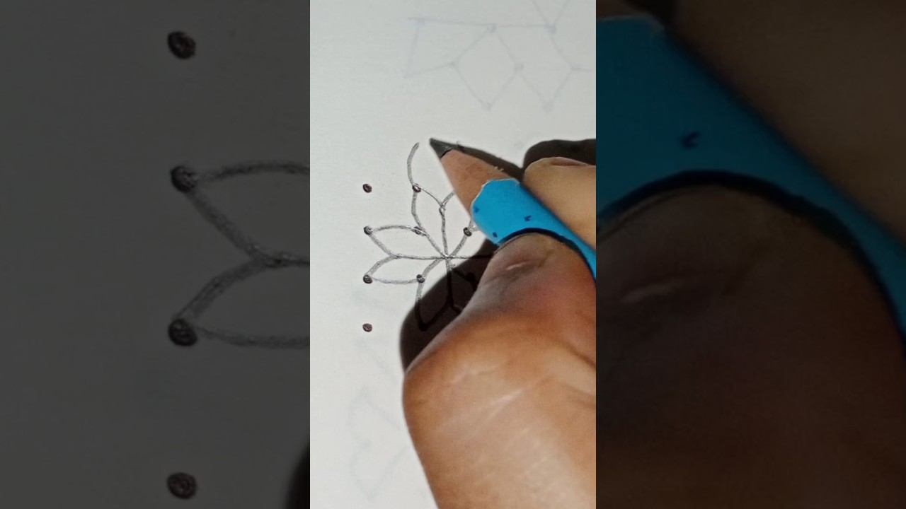 4*4dots rangoli|easy rangoli