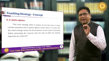 Teaching Strategies – Part I - Dr. Gajanan Gulhane