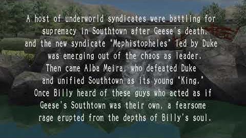 KOF Maximum Impact 2 - Prologue (Billy Kane)