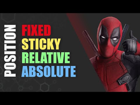 Позиционирование элементов в CSS. Все о position relative absolute fixed sticky