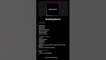 Rotating Border Animation Using HTML & CSS || #tutorial #viralvideo #shorts