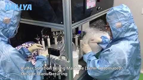 Buffer solution filling machine semi automated on site manufacturing- Covid-19 Rapid Test Kit