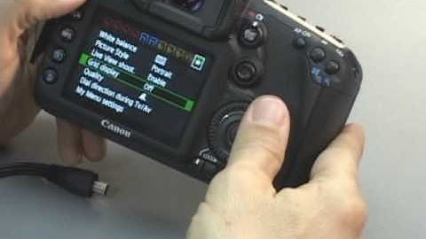 Canon 7D Custom Controls and   My menu setup