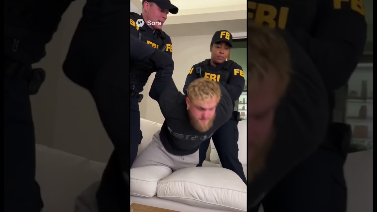 Jake Paul gets arrested by fbi (this is ai) 
