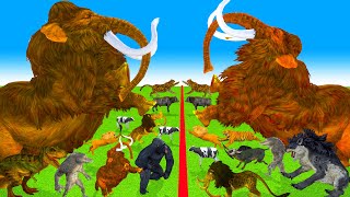 Prehistoric Mammals vs ARK Prehistoric Animals vs Dinosaur vs Woolly Mammoth Animal Epic Battle screenshot 5