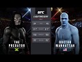 Predator vs. Doctor Manhattan (EA Sports UFC 2) - CPU vs. CPU - Crazy UFC 👊🤪