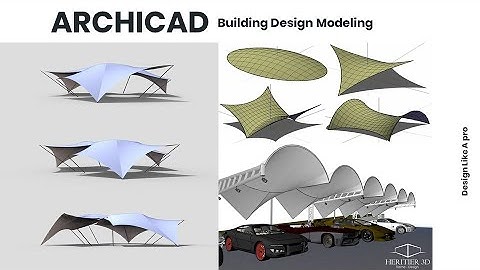 ArchiCAD Tutorial  - Design an attractive Roof | Shell tool