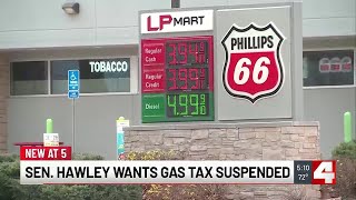 Hawley calls for suspended federal gas tax