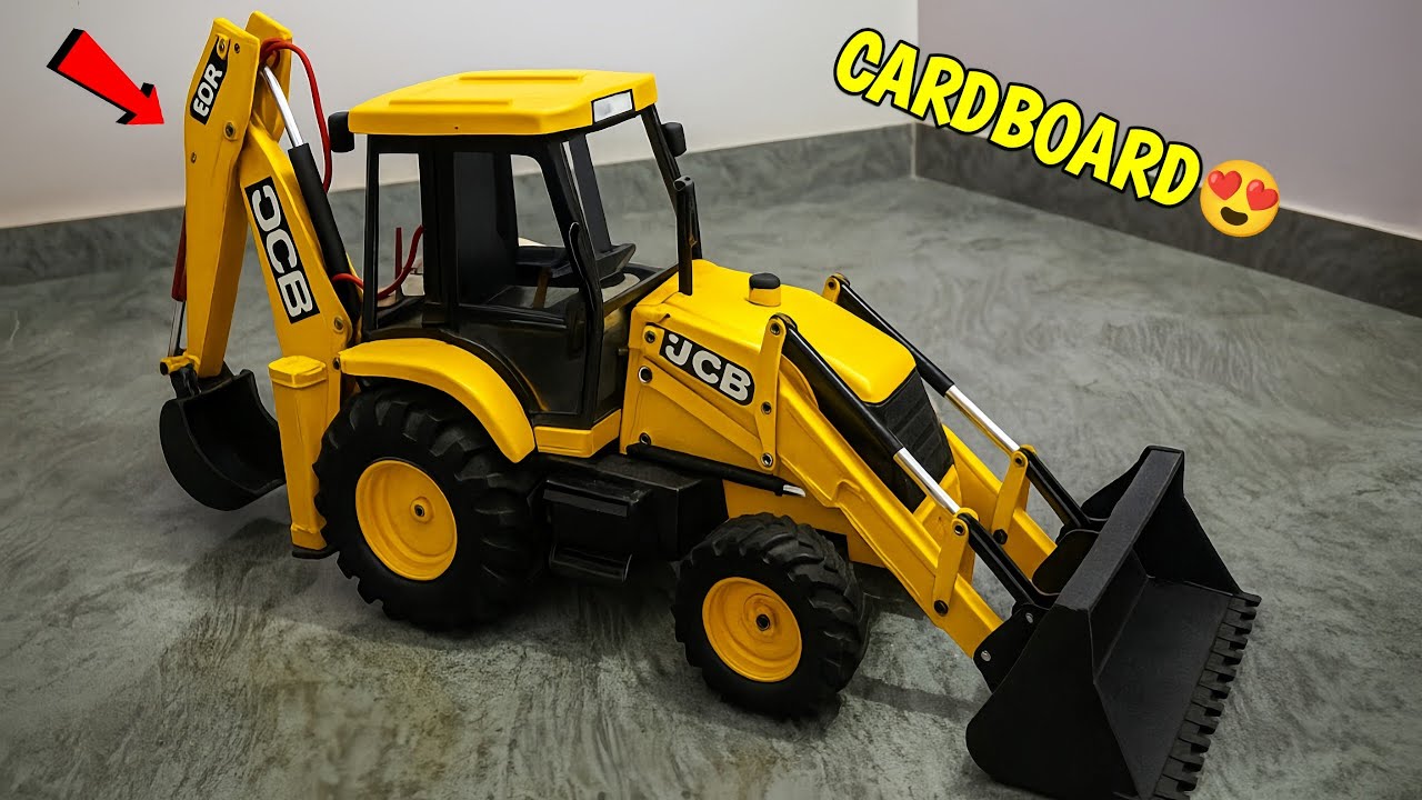 How to make a cardboard JCB 😍🔥