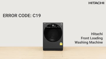 Hitachi Front Loading Washing Machine | Error Code C19