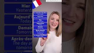 Yesterday  Today  Tomorrow  Talk About The Time In French shorts