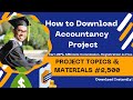 Download complete project topics and materials in accountancy department