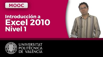 Introducción al programa Excel |  | UPV