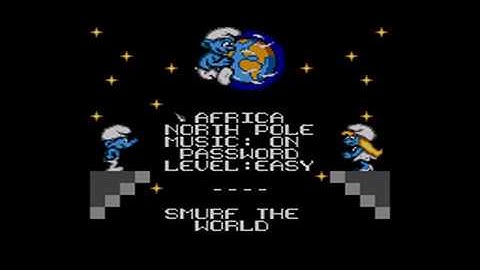Sega Master System - The Smurfs 2 Intro