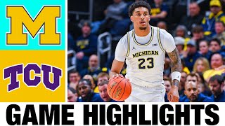 Michigan vs TCU Highlights Men s Basketball College Basketball 2025