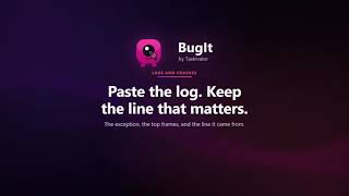 Paste the crash log, keep the line that matters