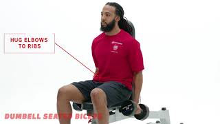 Dumbbell Seated Bicep Curl—Swimmer’s Strength Workout
