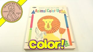 Finish The Picture Animal Color-Ups Coloring Book, 1969 Whitman Publishing screenshot 5