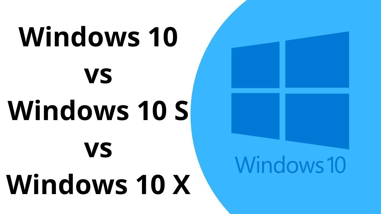 Windows 10 vs Windows 10 S vs Windows 10 X In 2020 (Urdu) - YouTube