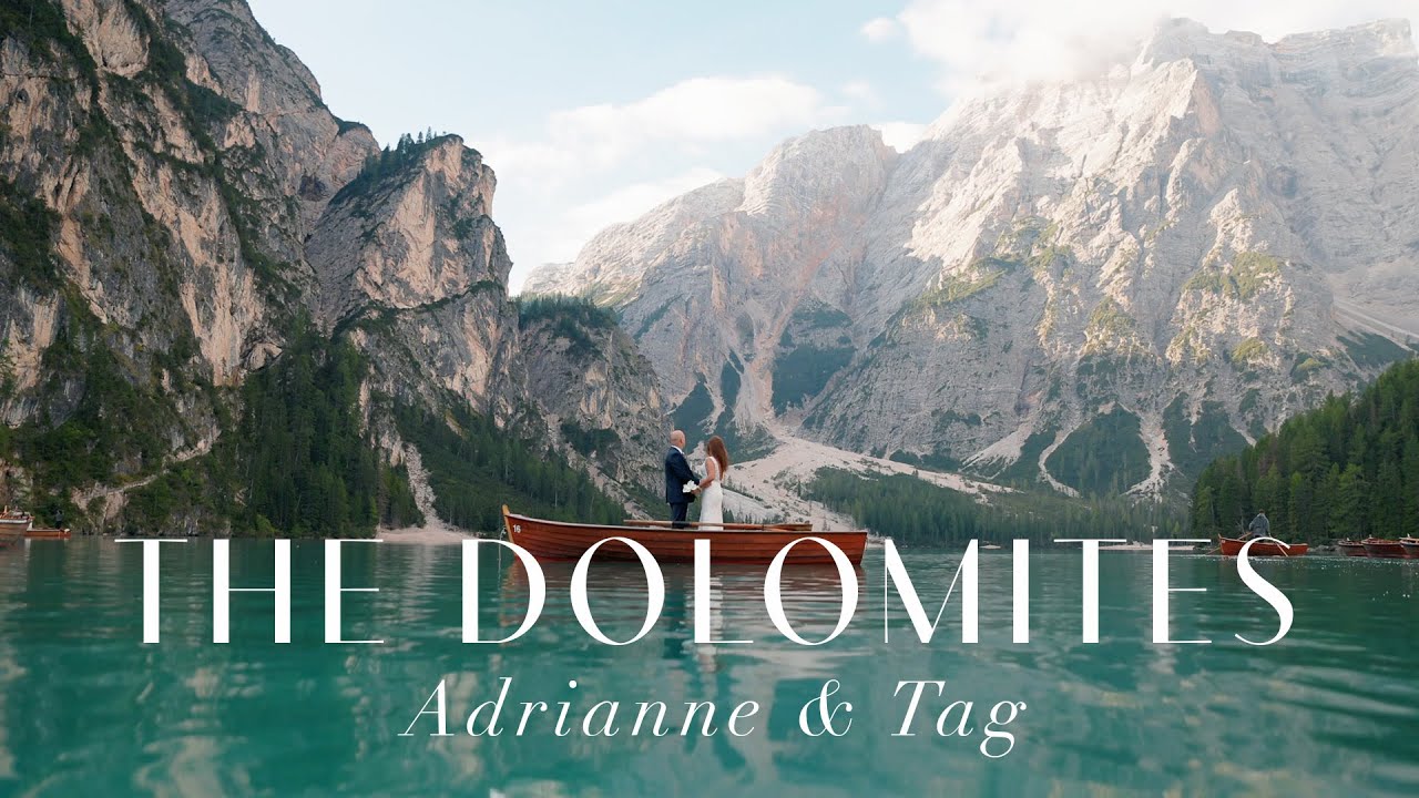 A beautiful elopement on Lake Braies in the Dolomites, Italy