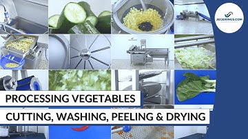 Vegetable Processing Machines | Peeling, Cutting, Washing, and Drying | Compilation Jegerings.com