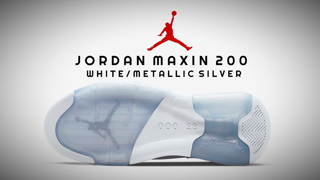 jordan maxin 200 white metallic silver