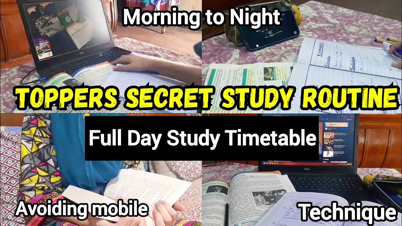 Toppers secret study routine📈🎒📚 ( studyroutine , tips and tricks) - YouTube