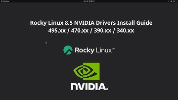 Rocky Linux 8.5 NVIDIA Drivers Install Guide [580.82.09]