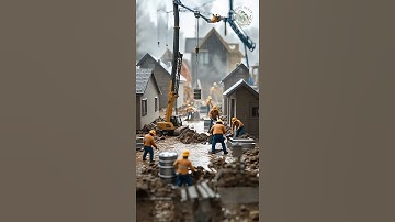 Tiny Workers, Giant Dreams: Realistic Macro World Construction in Action #foryou #facts #shorts #tip