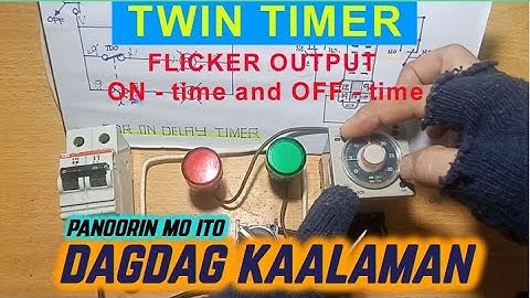TWIN/DUAL TIMER - Basic Functions and Operation (Omron H3CR-F) Tagalog
