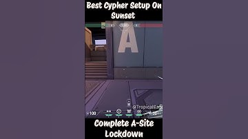 Cheeky Cypher Setup On Sunset A Site #cyphersetup #발로란트 #valorant