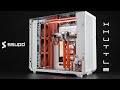 Water cooling in the SSUPD Xhuttle: Build and Case Overiew and some cool looking pixel fans.