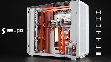 Water cooling in the SSUPD Xhuttle: Build and Case Overiew and some cool looking pixel fans.