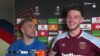 Declan Rice Mocks Moussa Dembélé & Lyon Twitter Admin After Phenomenal West Ham Win In France