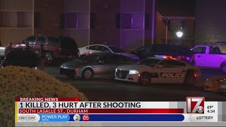 1 dead, 3 hurt in Durham shooting Wednesday night