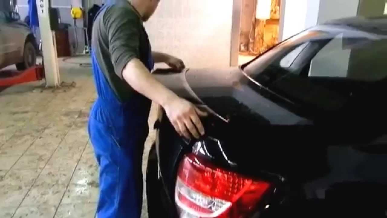 Установка спойлера GTS на LADA Granta