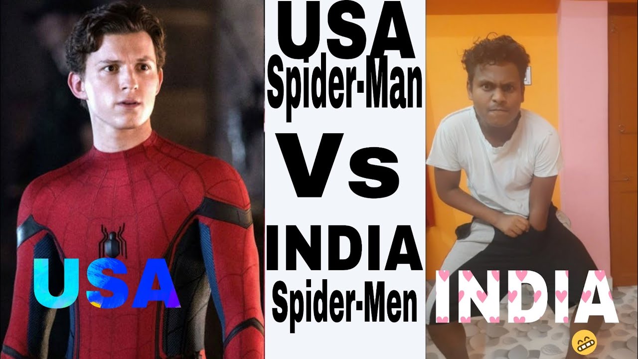 USA Avengers 🔥 Vs  INDIAN Spider-Man🔥 me: Oye Papi Hasle