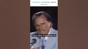 Billy Graham - How Christians Can Avoid Demons - Christian Response Forum #shorts #christ #demons