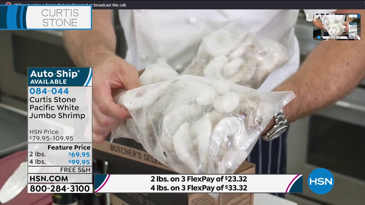 Curtis Stone 2 lbs. Pacific White Jumbo Shrimp YouTube