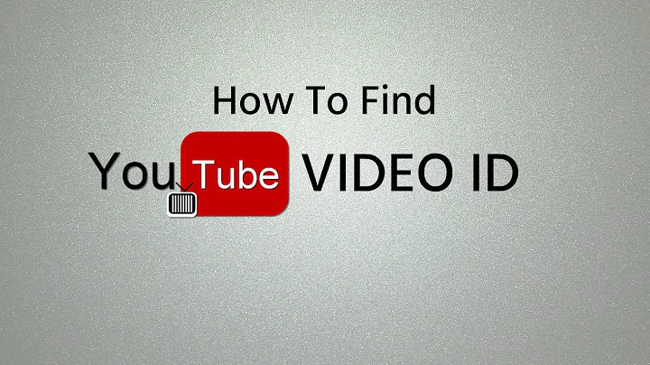 How To Find YouTube Video ID