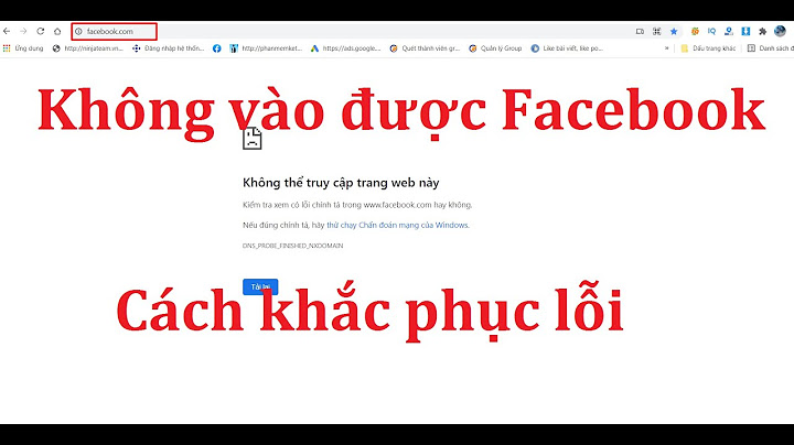 Tại sao không vào được trang facebook trên lap top năm 2024