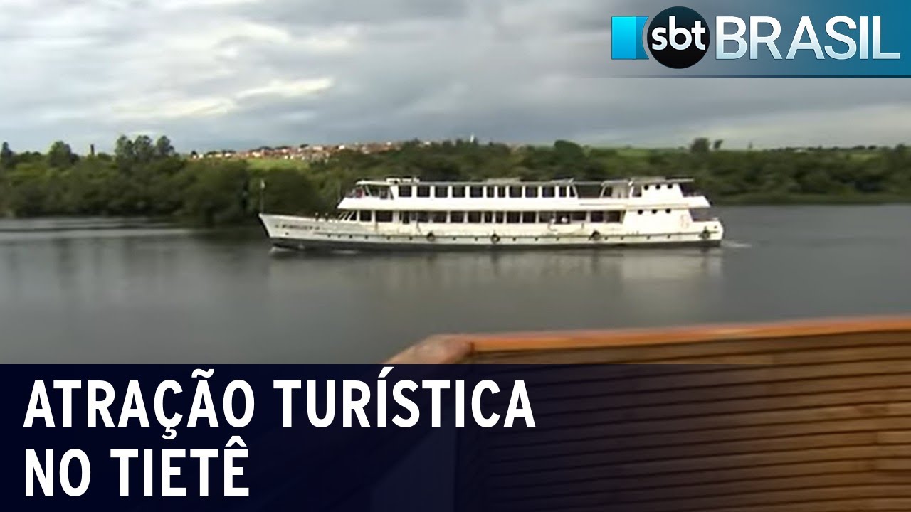 Trecho do rio Tietê, no interior de São Paulo, ganha atração turística | SBT Brasil (23/04/22)