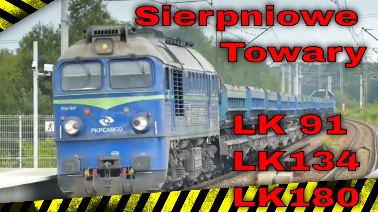SIERPNIOWE POCIĄGI TOWAROWE 2025 oraz moje ulubione Flirt 2 i SU160.