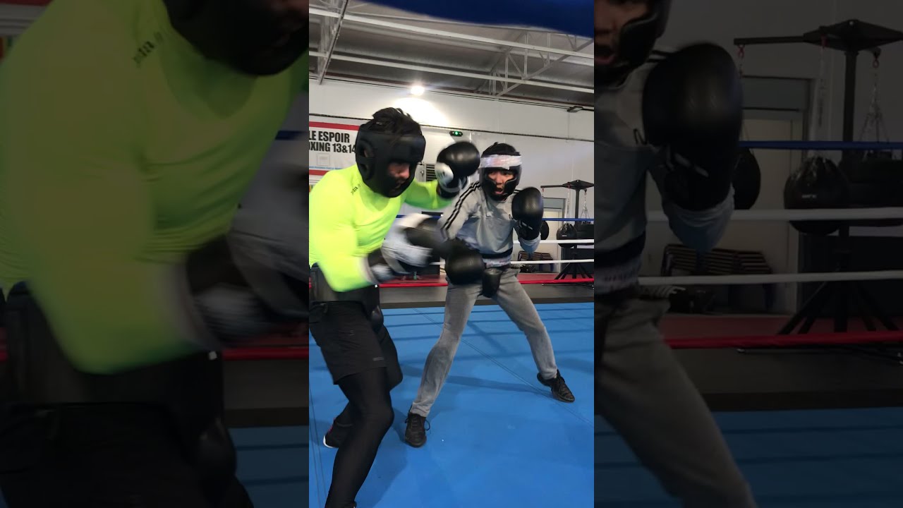 debut en boxe de benji Samat preparation combat   mise de gant