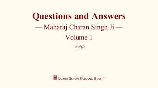 Questions and Answers  -  Maharaj Charan Singh Ji - Volume 1  with CC - RSSB