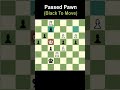Passed Pawn | White Resigns | Puzzle 222 #youtubeshorts #viral