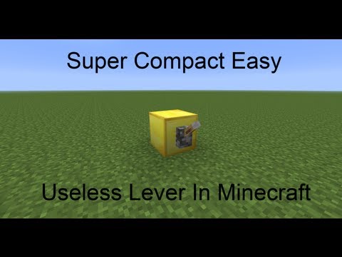 Super Compact Easy Useless Lever in Minecraft