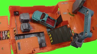 Matchbox Pop Up Mini Junkyard Set - Unboxing and Demonstration
