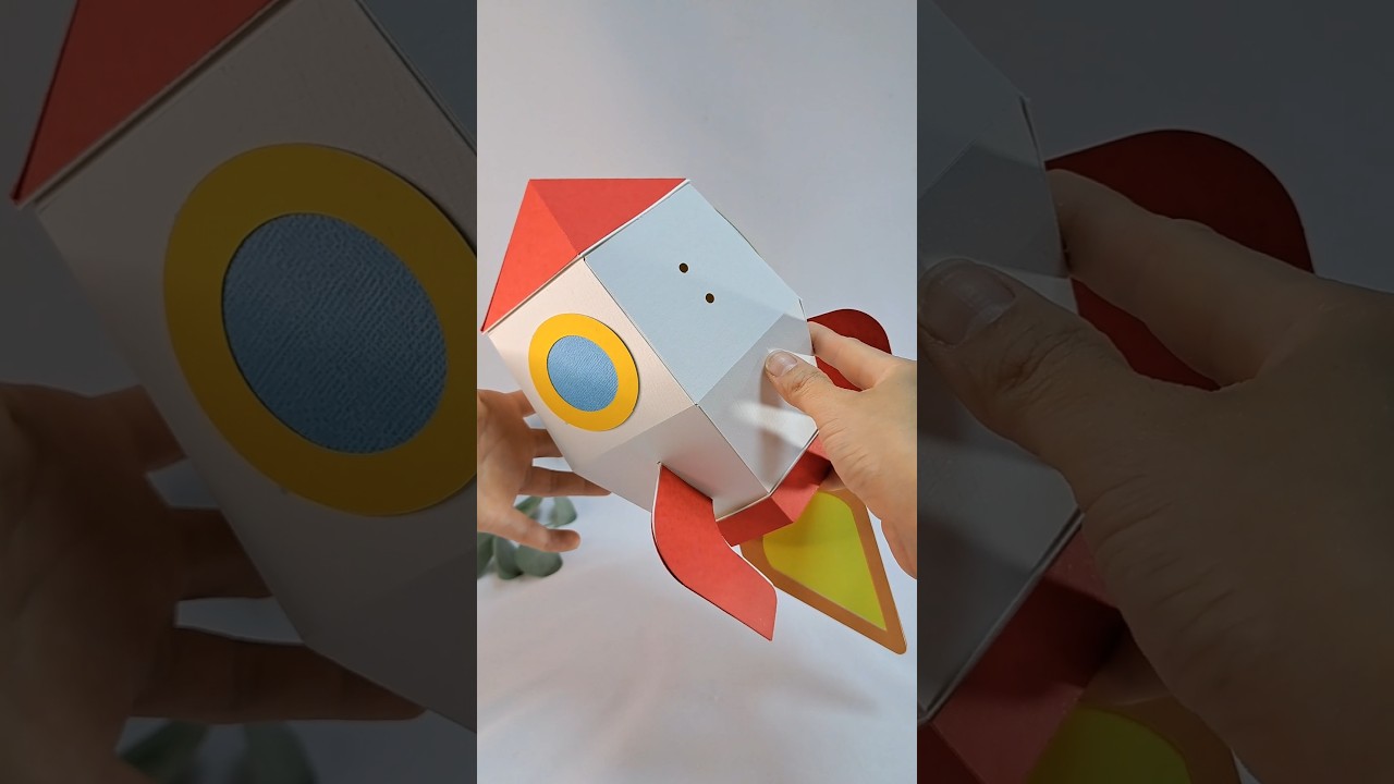 How to Make 3D Paper Rocket | Easy DIY Room & Party Decor